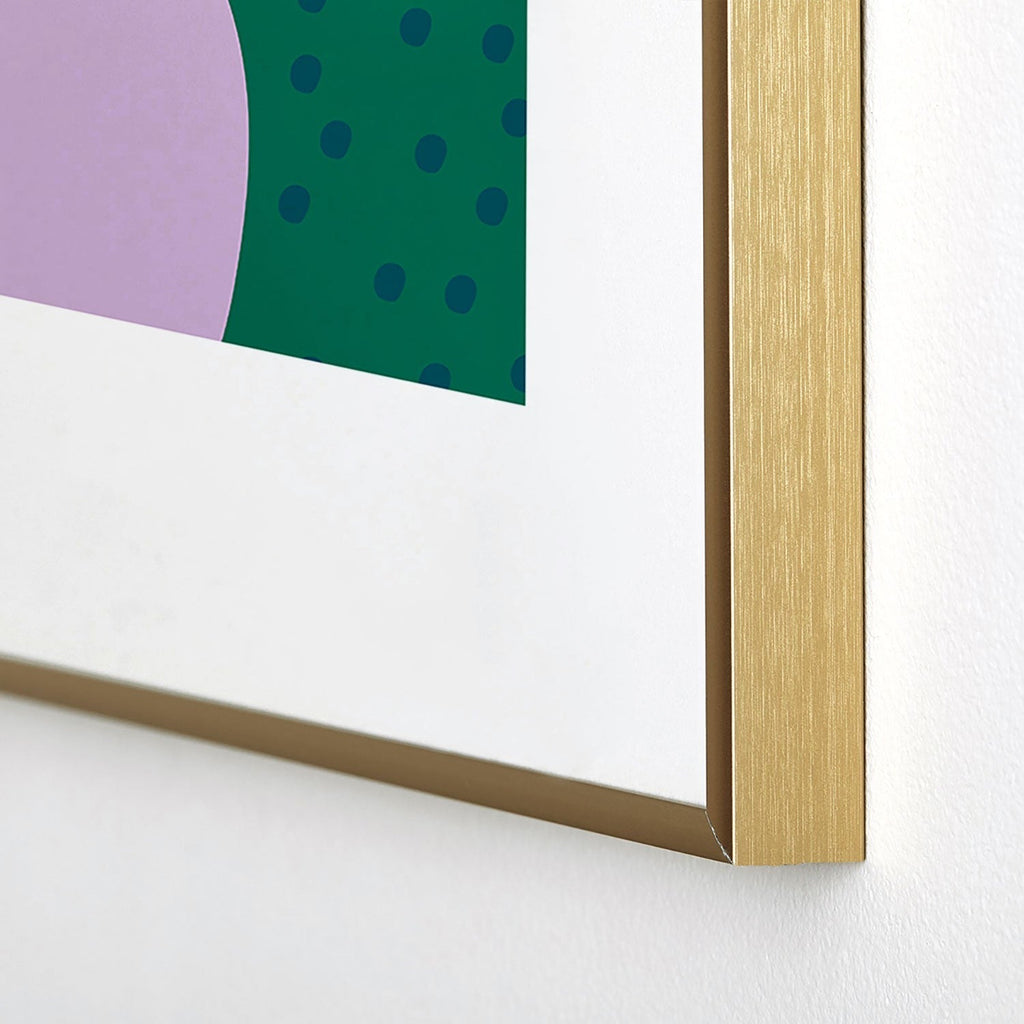 Camilla Foss Pebbles and Rabbit Metal Framed Art Print