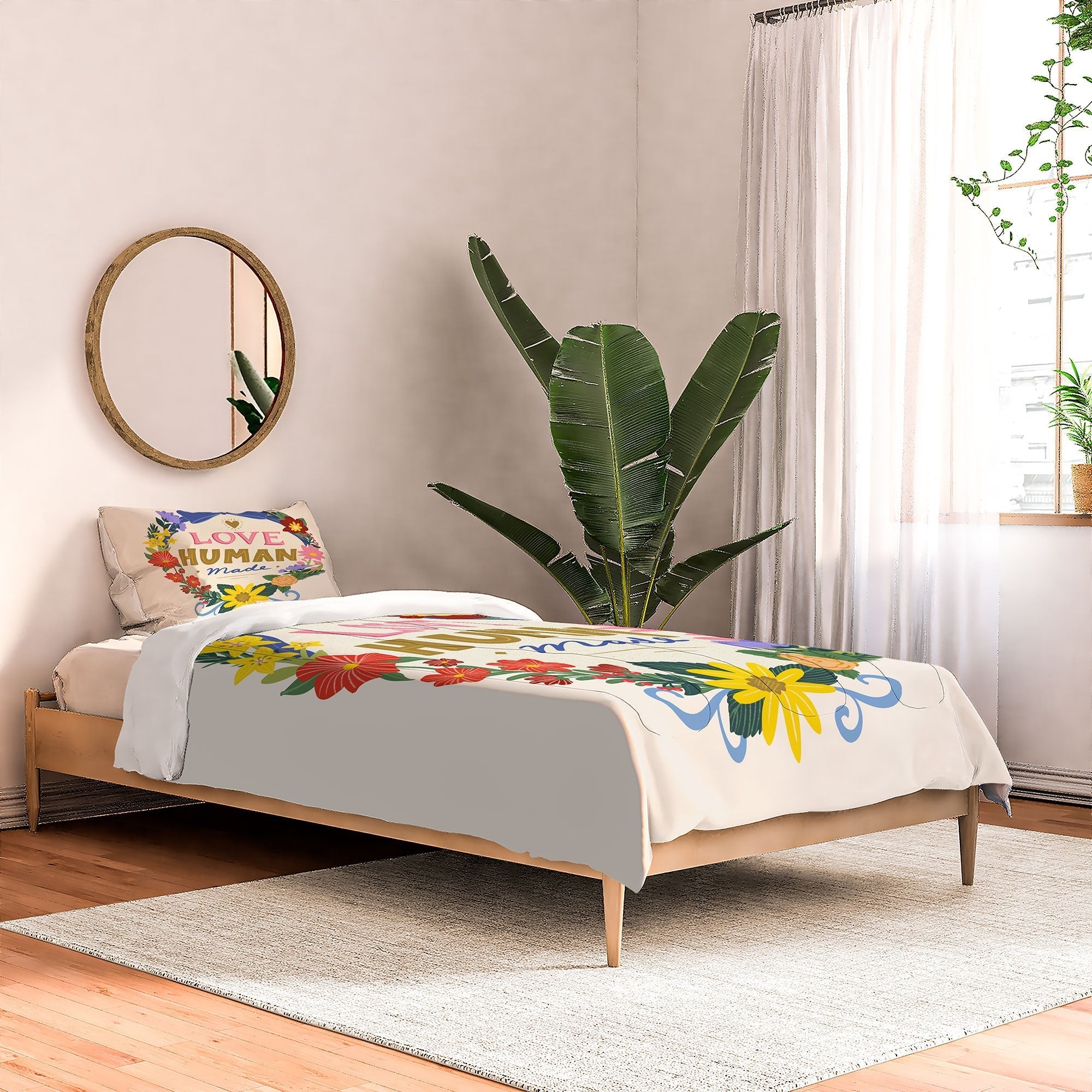 Design by Spark Love Human Made Floral Wreath Comforter