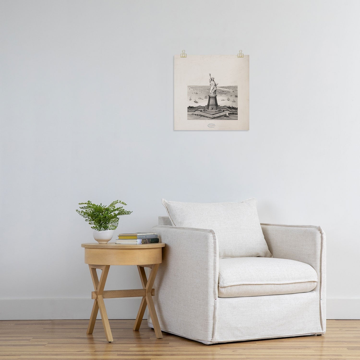 DENY Designs Vintage Lady Liberty Art Print