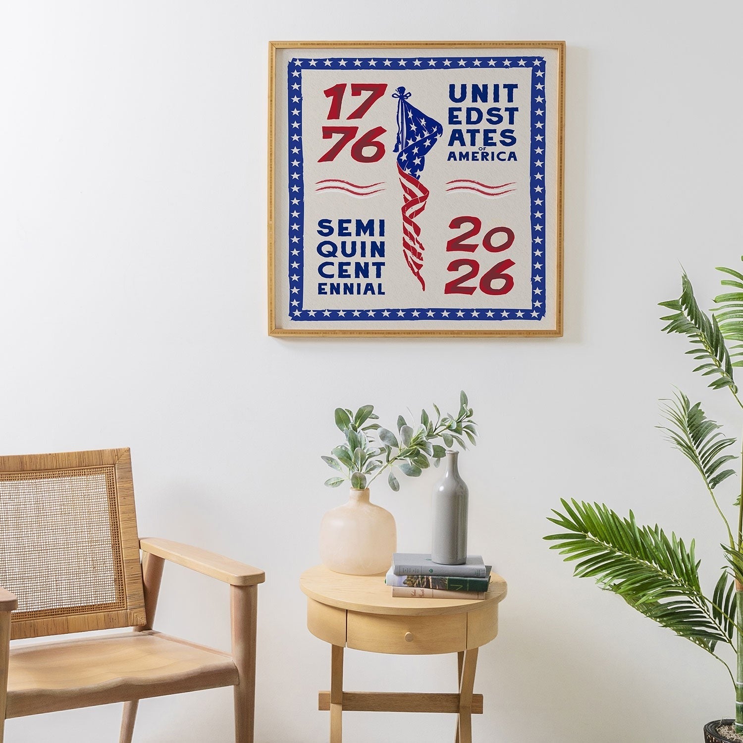 DENY Designs Retro 76 26 Framed Wall Art
