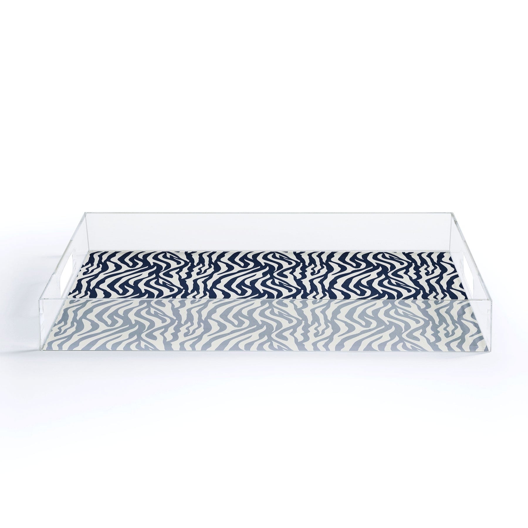 Avenie BR Navy Tiger Stripes Acrylic Tray