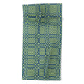 Marta Barragan Camarasa Nostalgic Grid Design Beach Towel