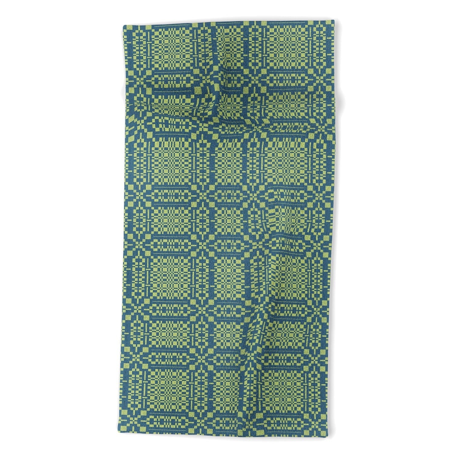 Marta Barragan Camarasa Nostalgic Grid Design Beach Towel