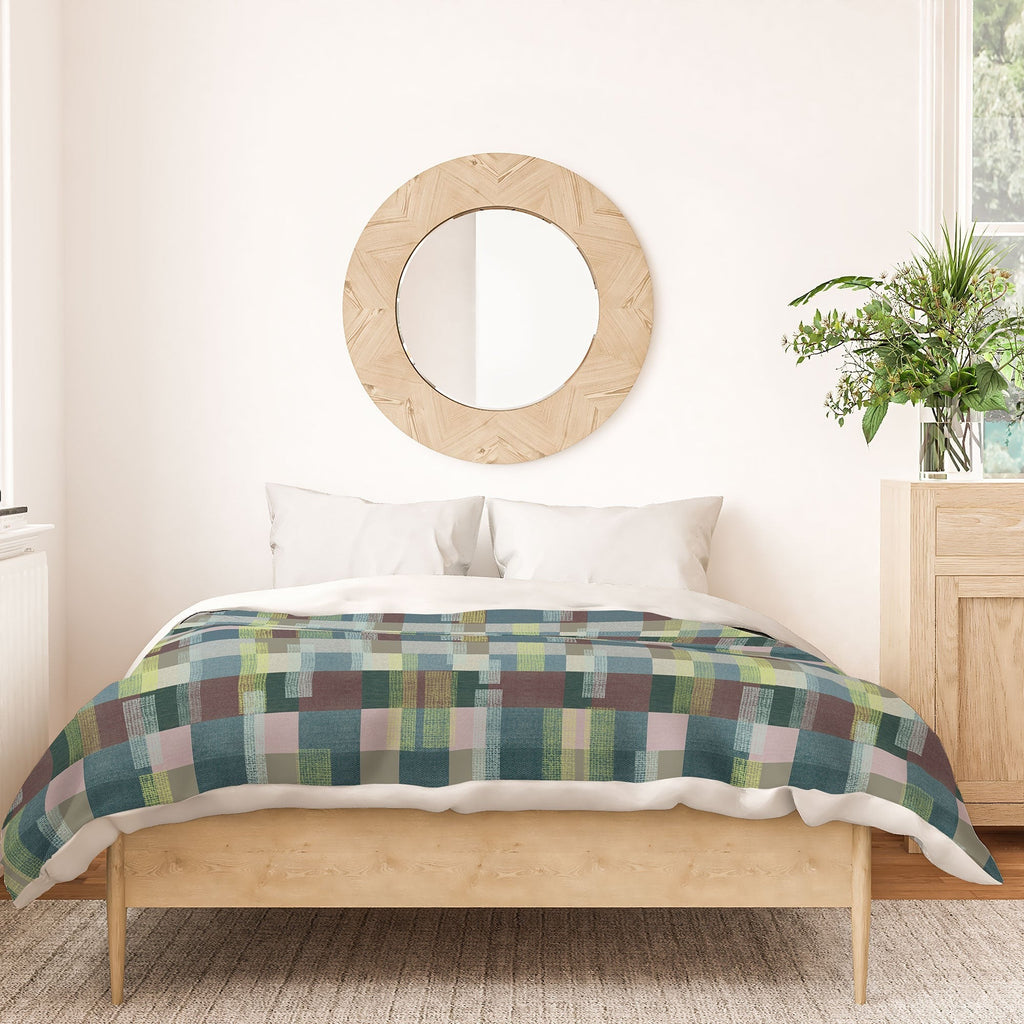 Marta Barragan Camarasa Dynamic Linear Blocks Duvet Cover