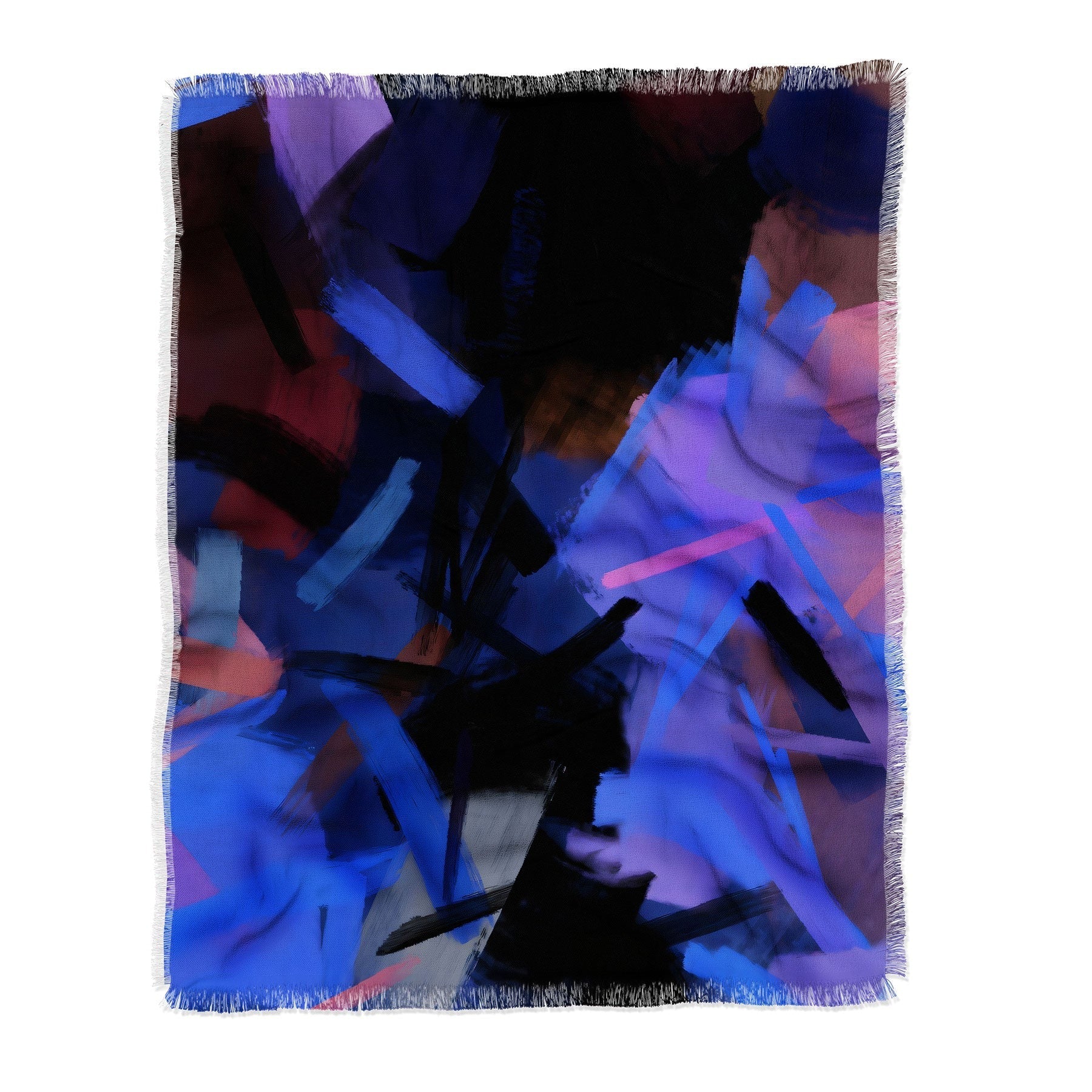83 Oranges Midnight Sparks Throw Blanket