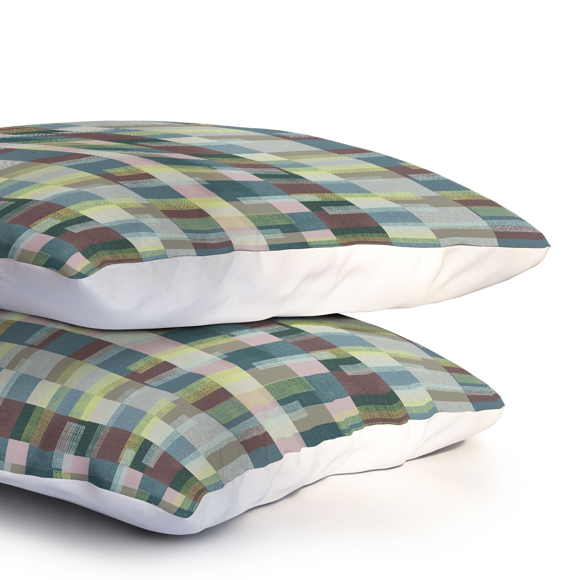 Marta Barragan Camarasa Dynamic Linear Blocks Pillow Shams