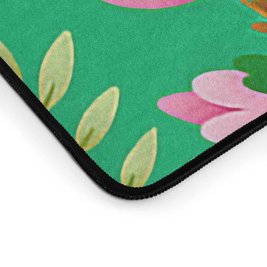 Pimlada Phuapradit Ditsy Spring Floral Green Desk Mat