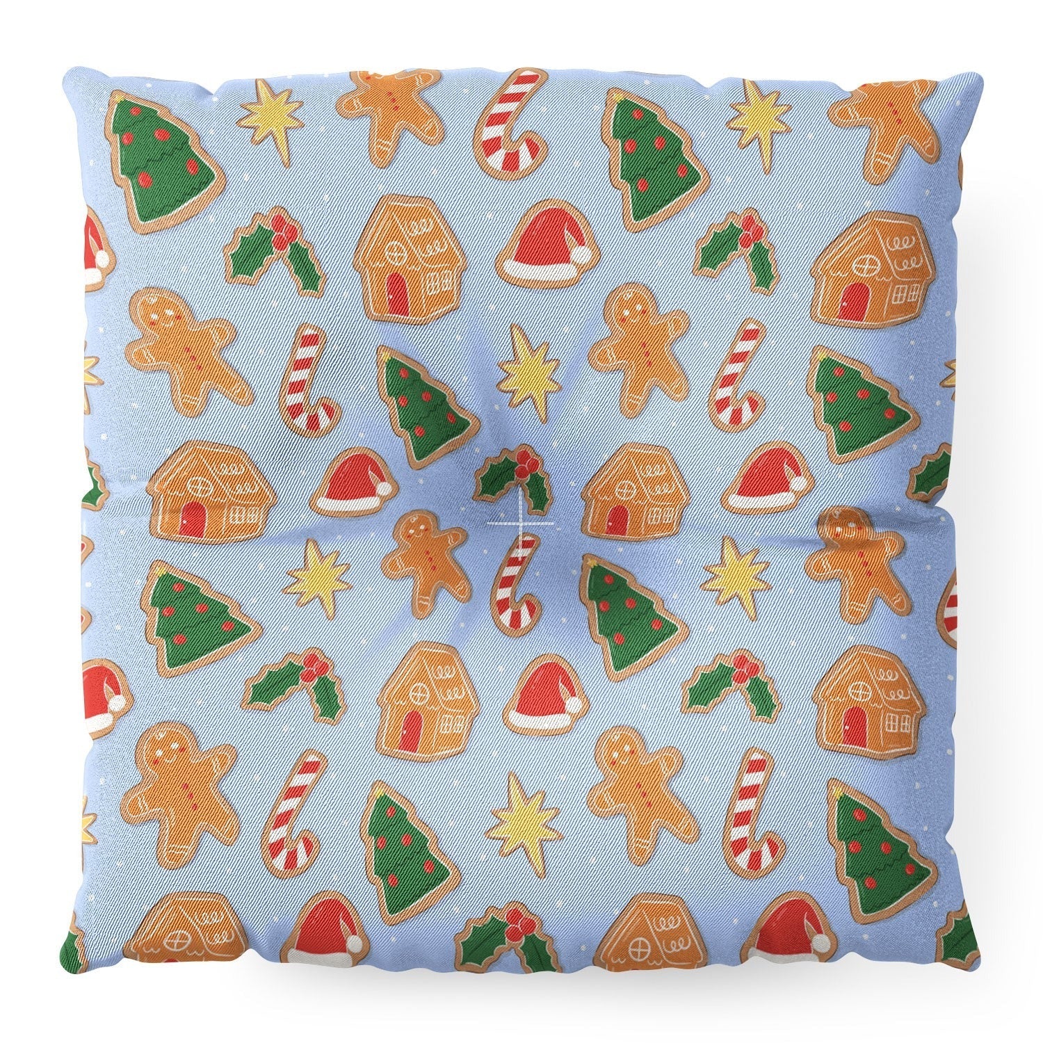 Love_Ryming Christmas Cookies Floor Pillow Square