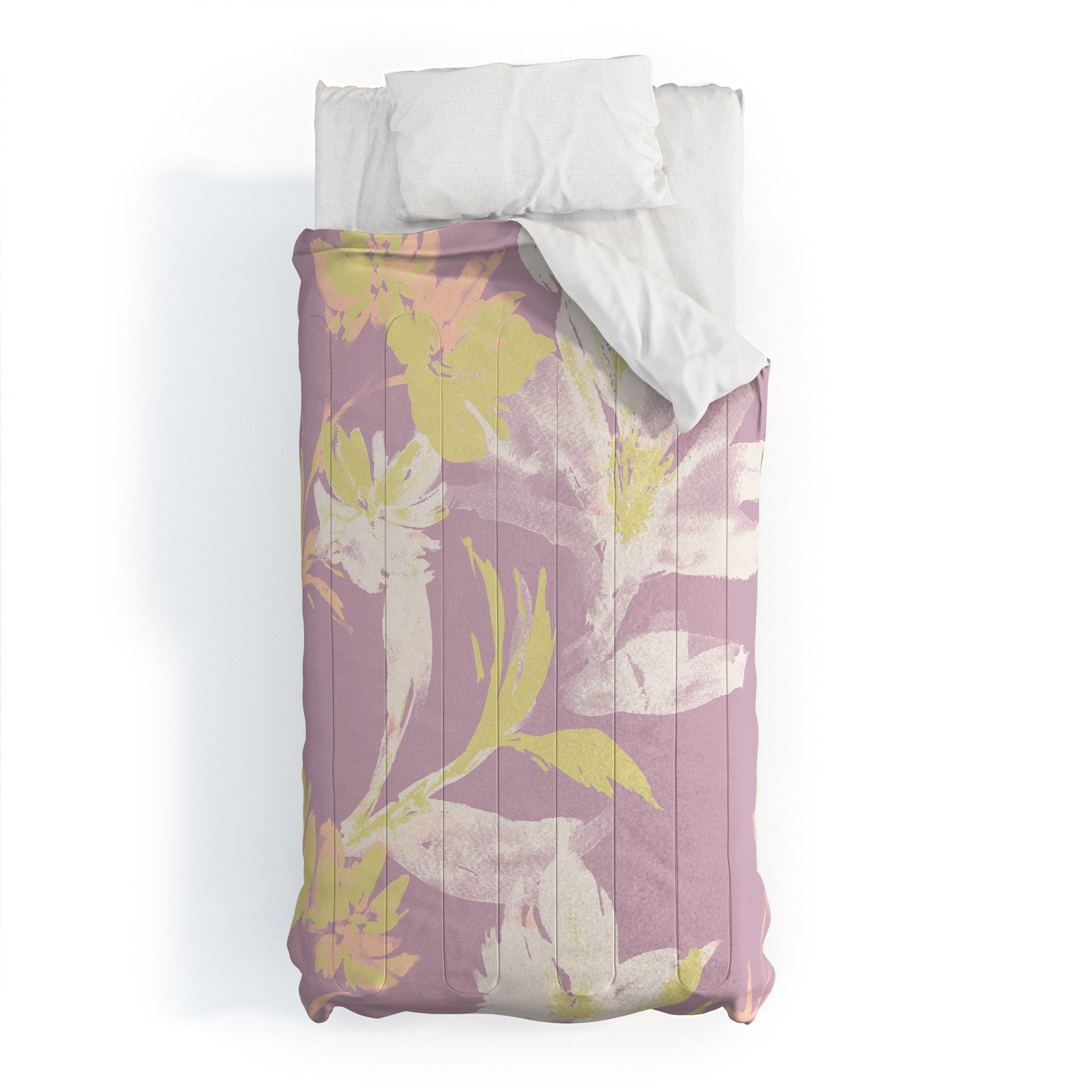 Gabriela Fuente Emma Lilac Floral Comforter