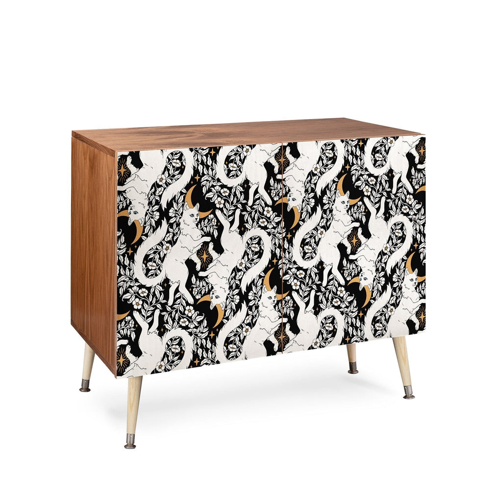 Avenie Celestial Cats Gold Credenza