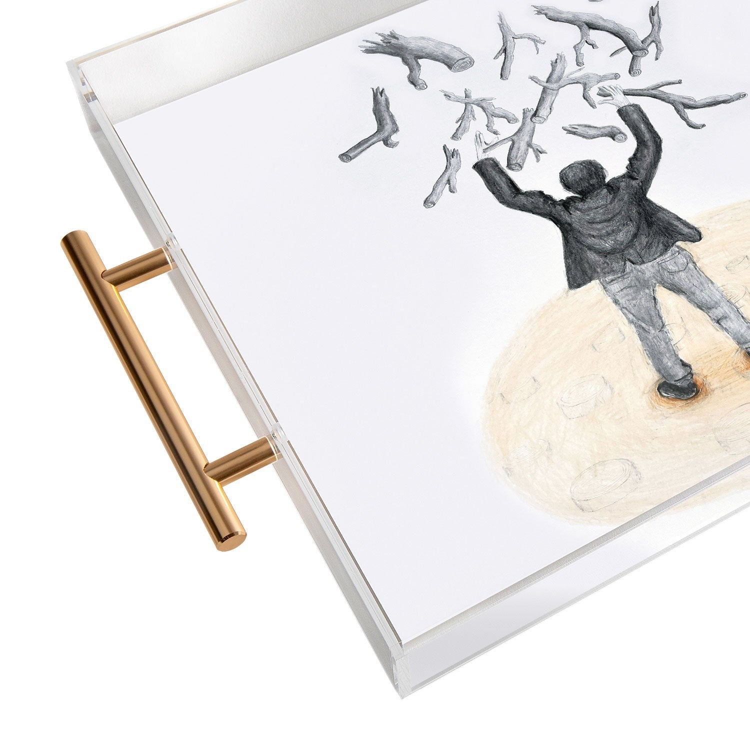 Coco de Paris Wood in the sky Acrylic Tray