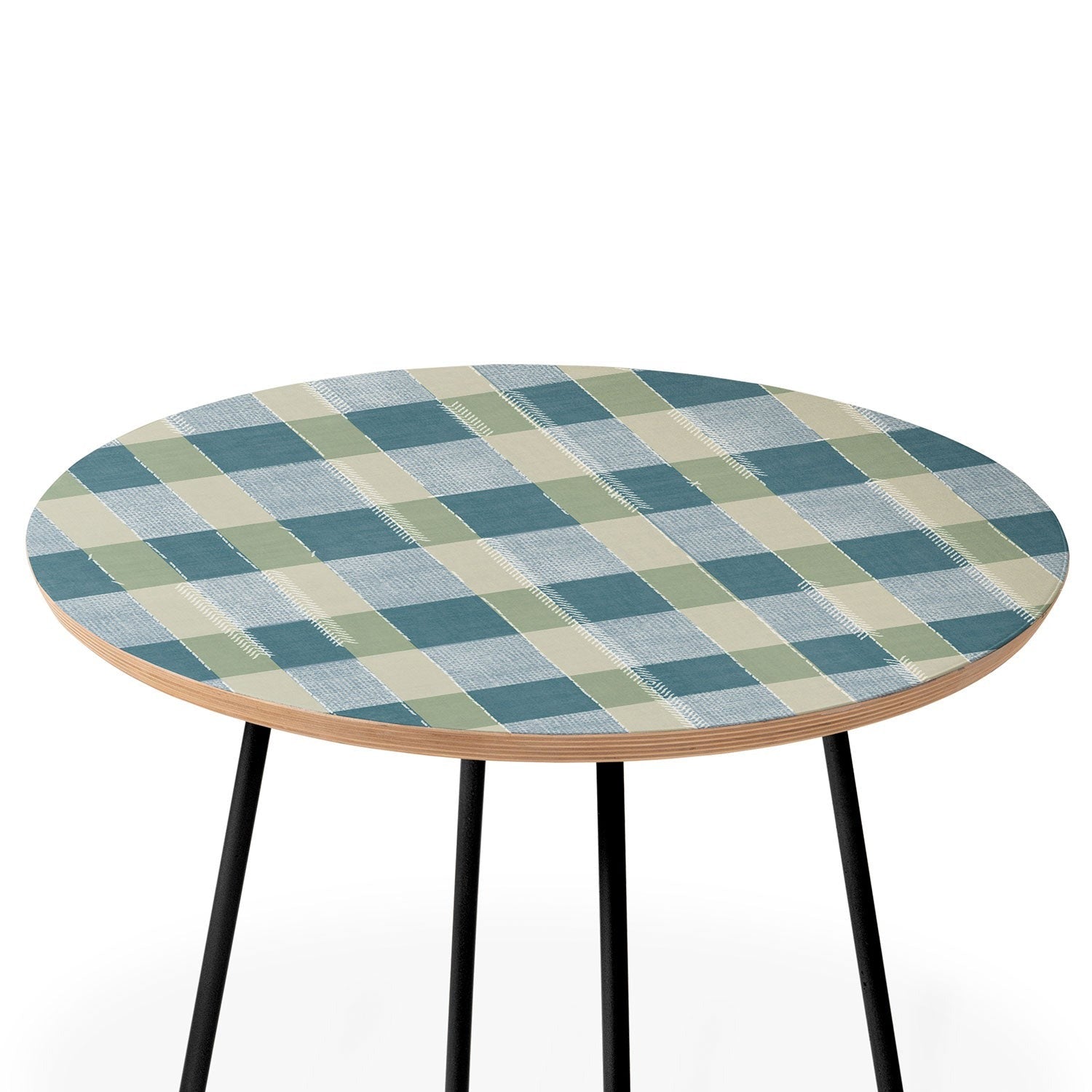 Marta Barragan Camarasa Country Style Checks Round Side Table