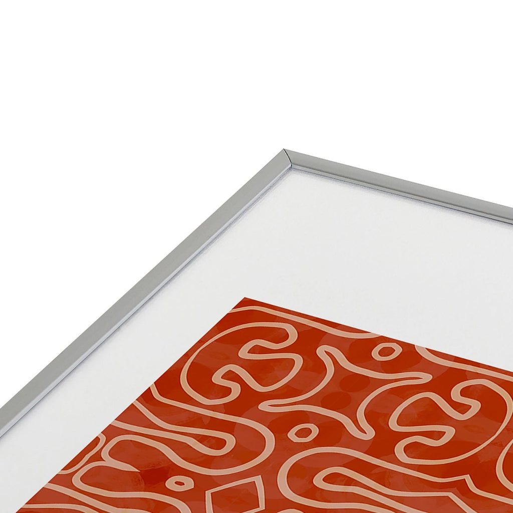 Mirimo Venexiana Burnt Orange Metal Framed Art Print
