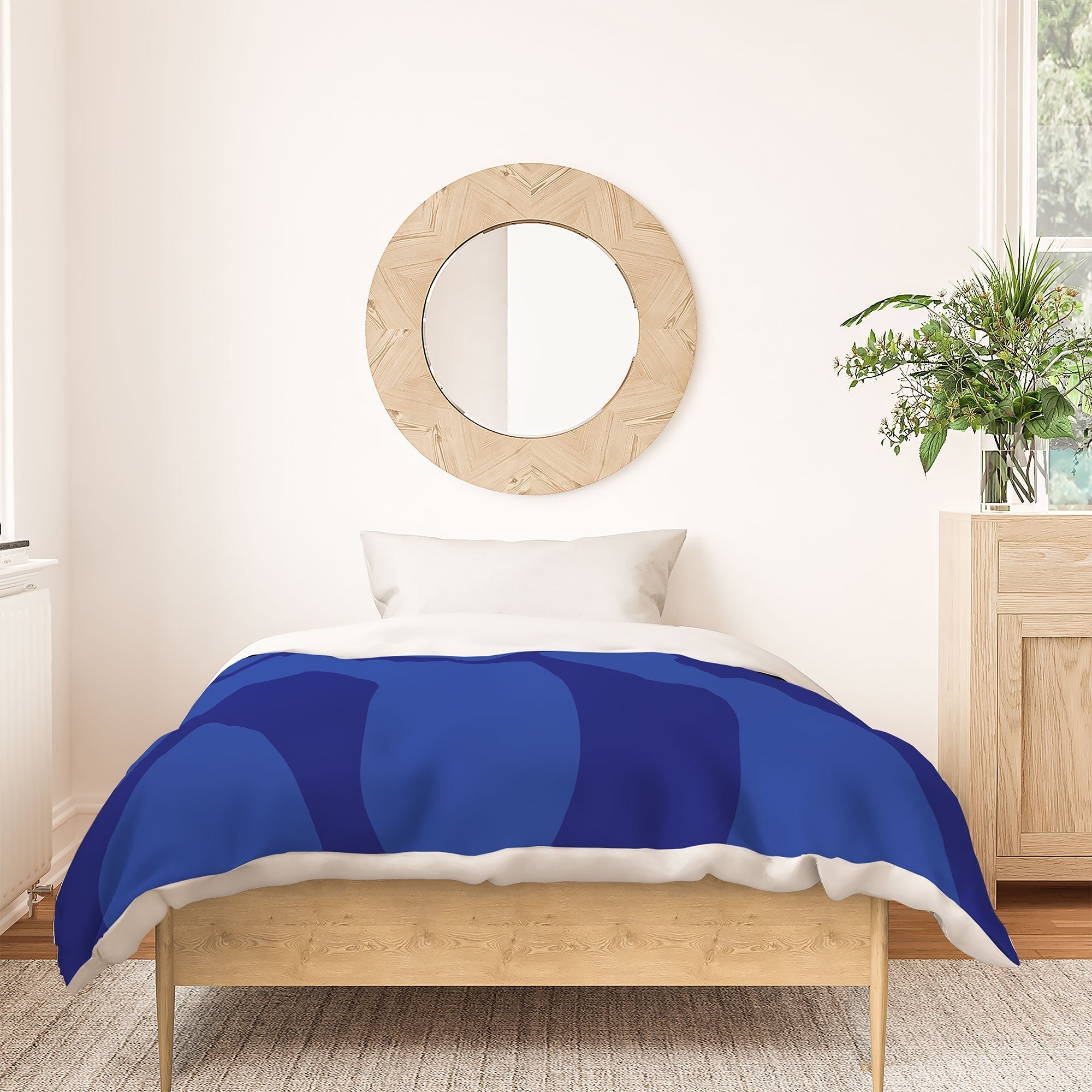 Camilla Foss Blue Pebble Duvet Cover
