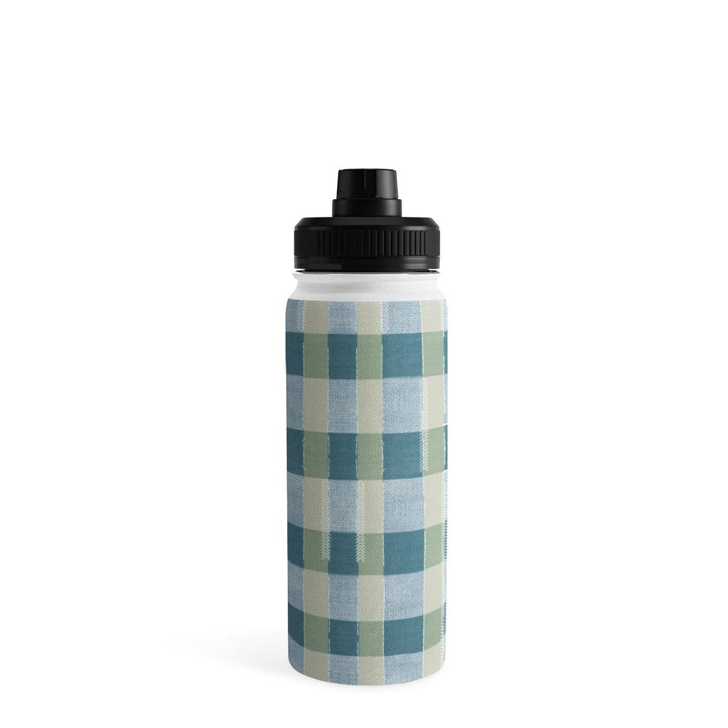 Marta Barragan Camarasa Country Style Checks Water Bottle