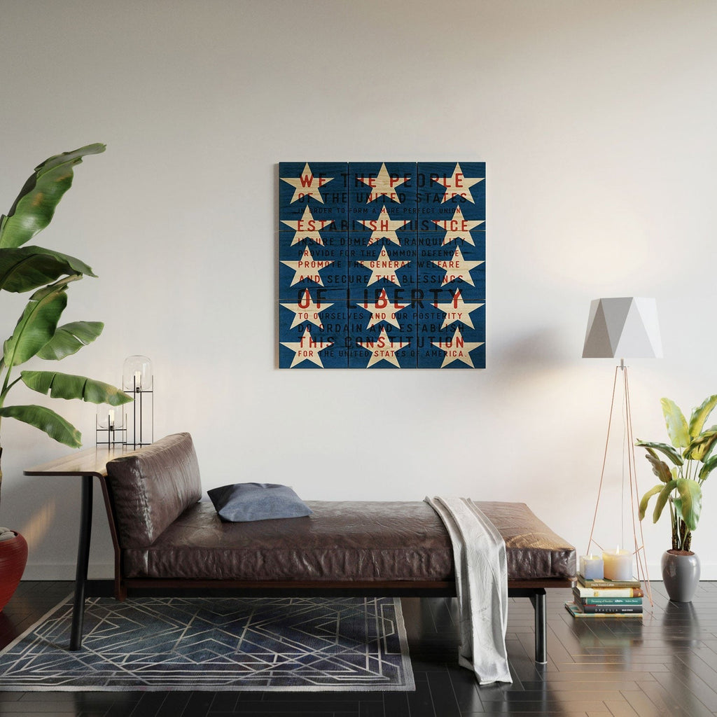 DENY Designs Starred Preamble Wood Wall Mural