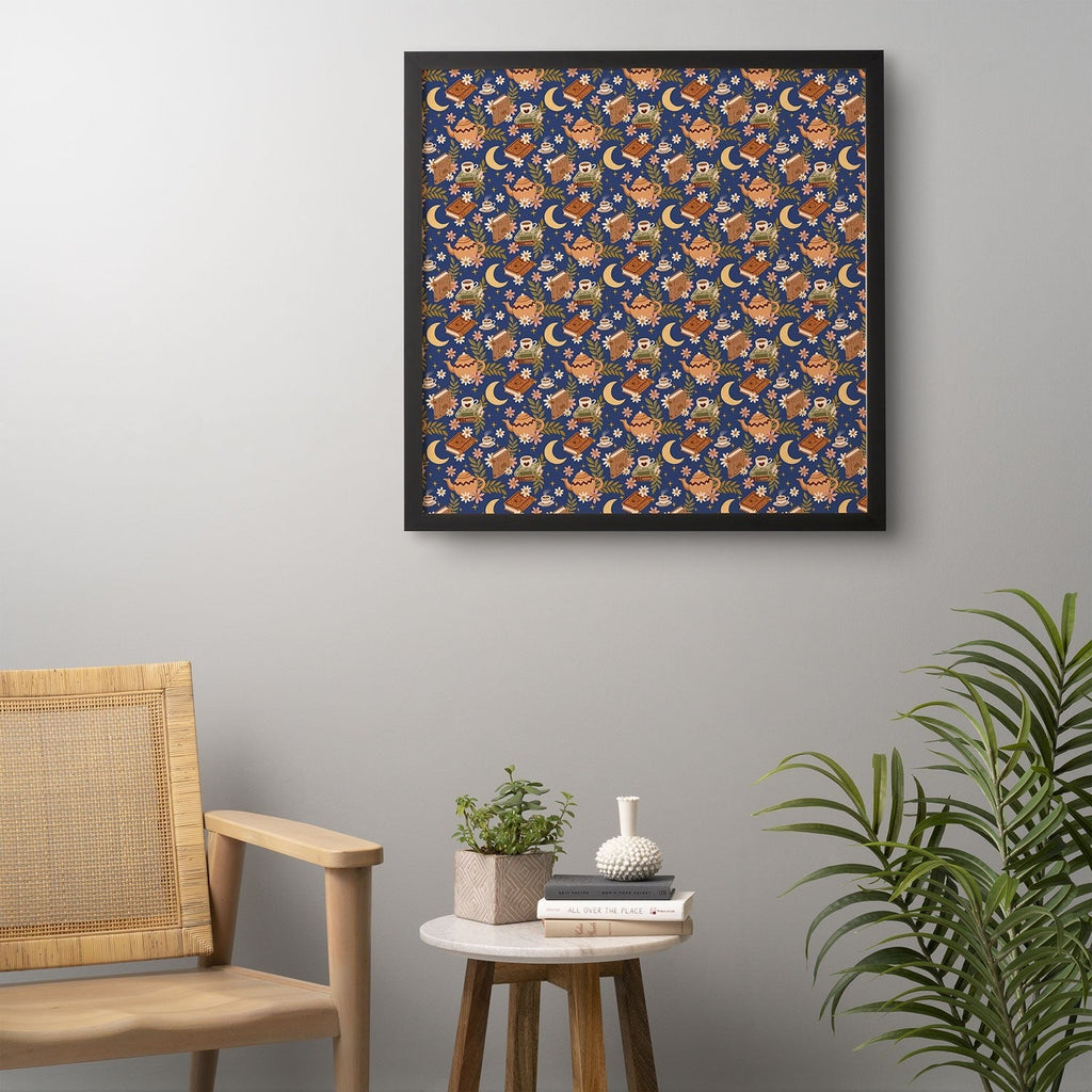 Avenie Moonlit Reading Nook II Framed Wall Art