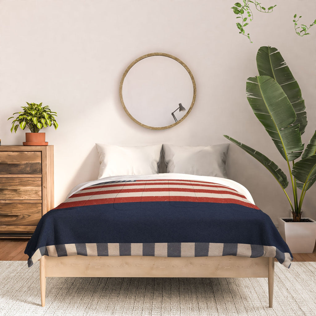 DENY Designs Gingham Flag Comforter