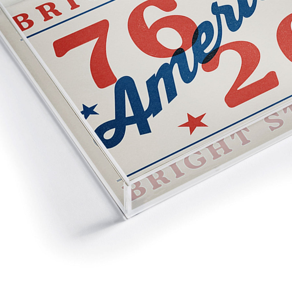 DENY Designs Bright Stars Bright Stripes Acrylic Tray