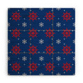 Design by Spark Holiday Helms and Snowflakes Wood Wall Mural
