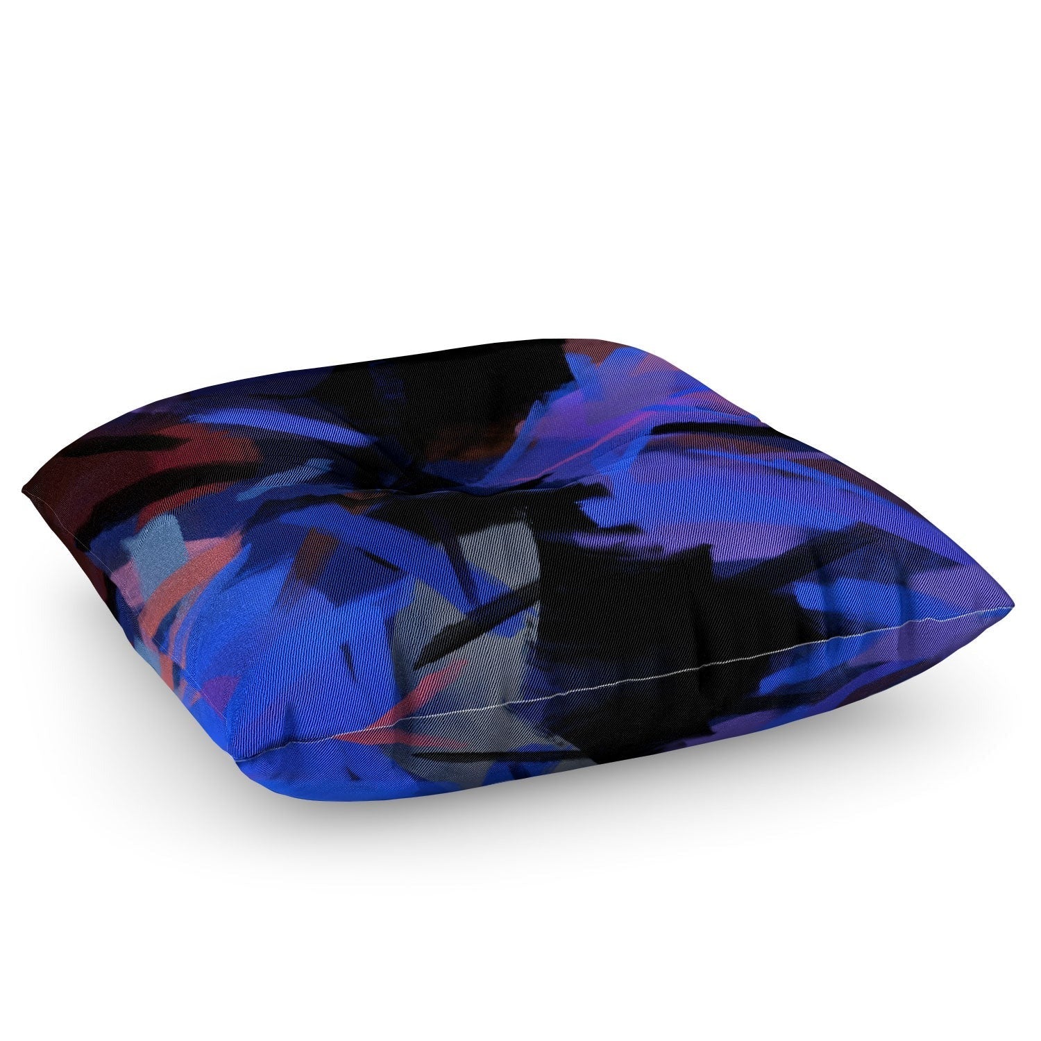 83 Oranges Midnight Sparks Floor Pillow Square
