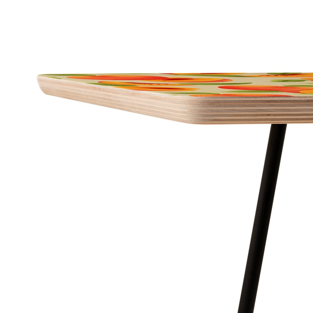 Jessica Molina Peach Pattern Side Table