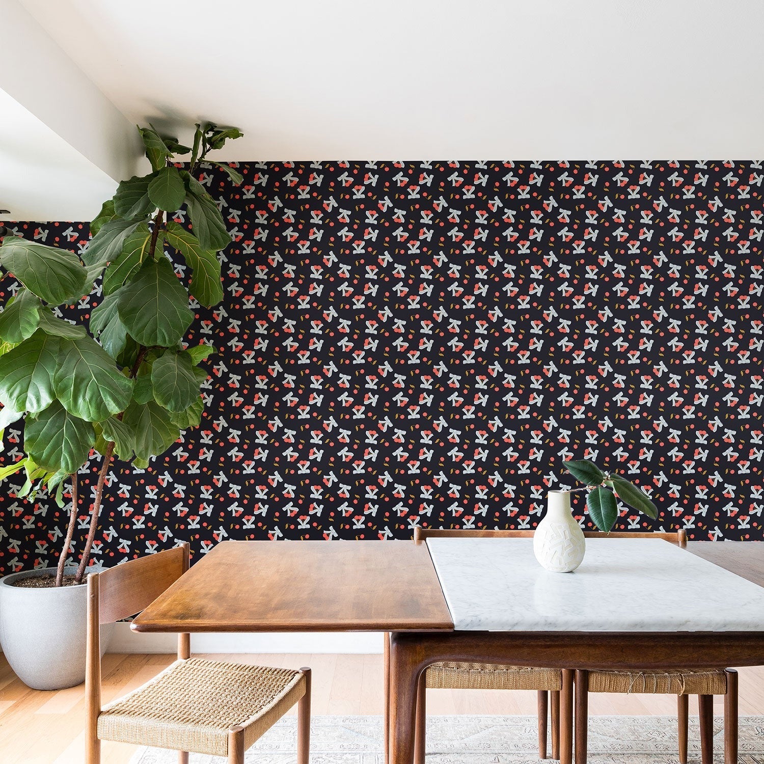 Jennifer Labre Cherries and Bows Wallpaper