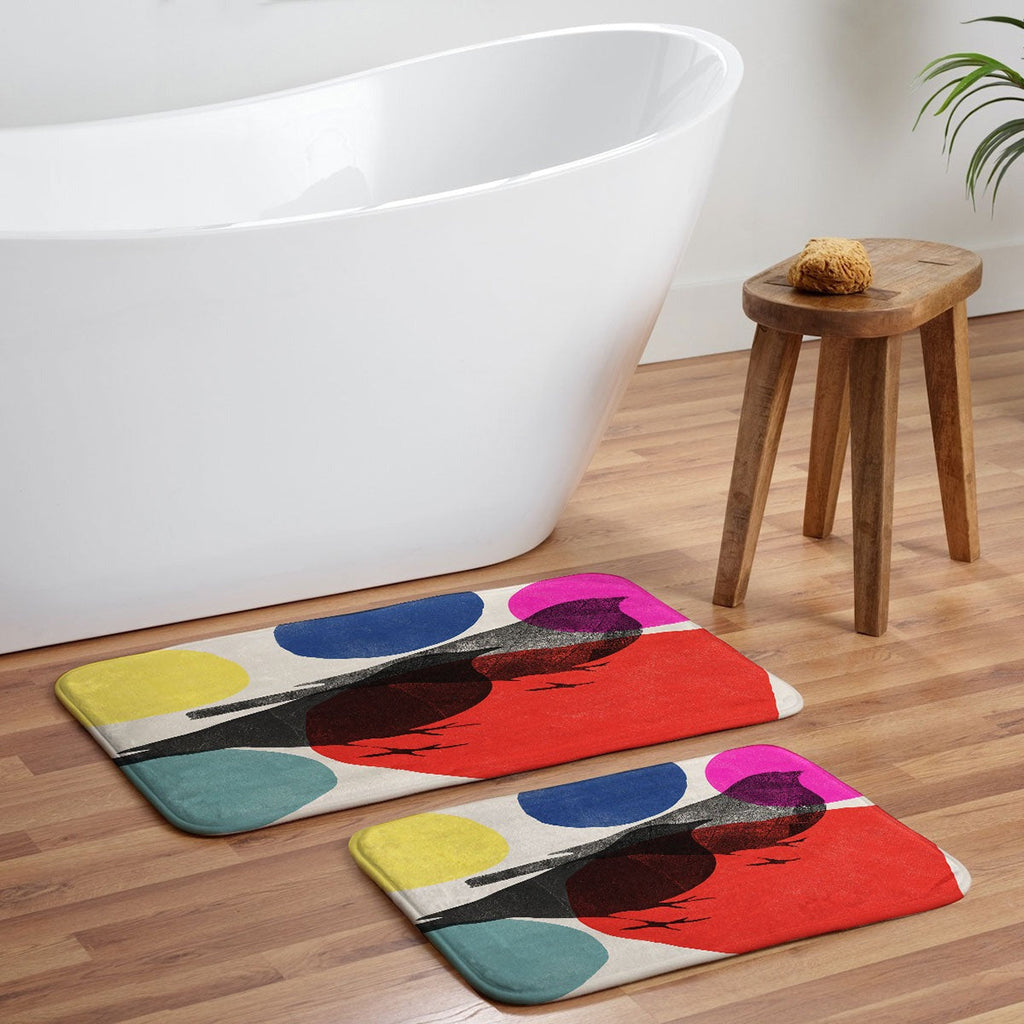 Garima Dhawan wild 2d Memory Foam Bath Mat