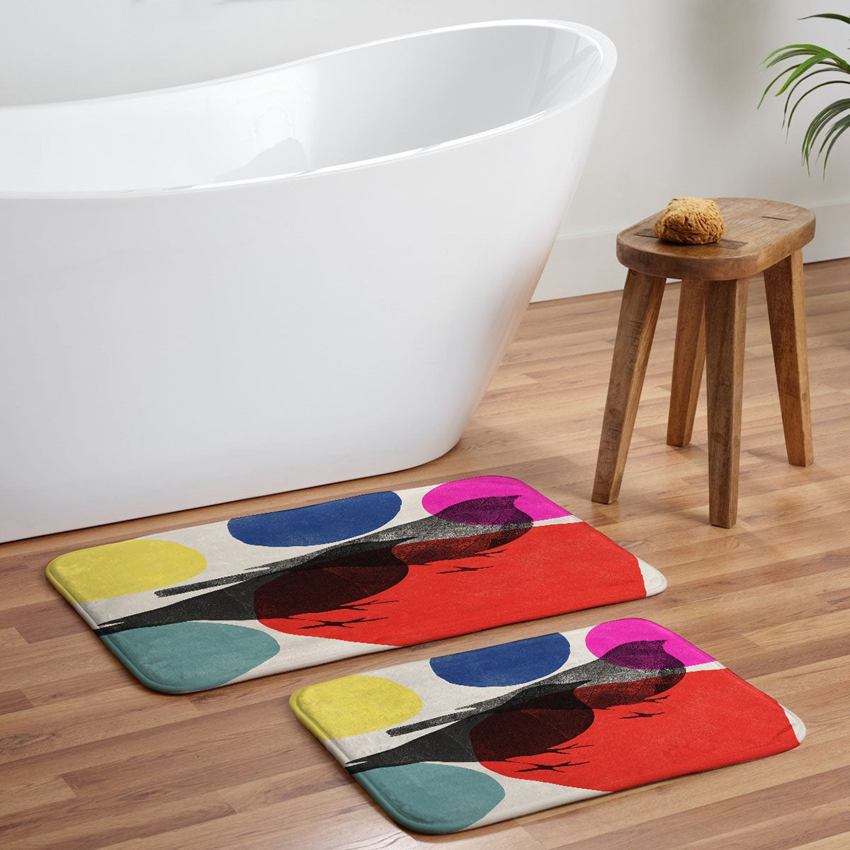 Garima Dhawan wild 2d Memory Foam Bath Mat