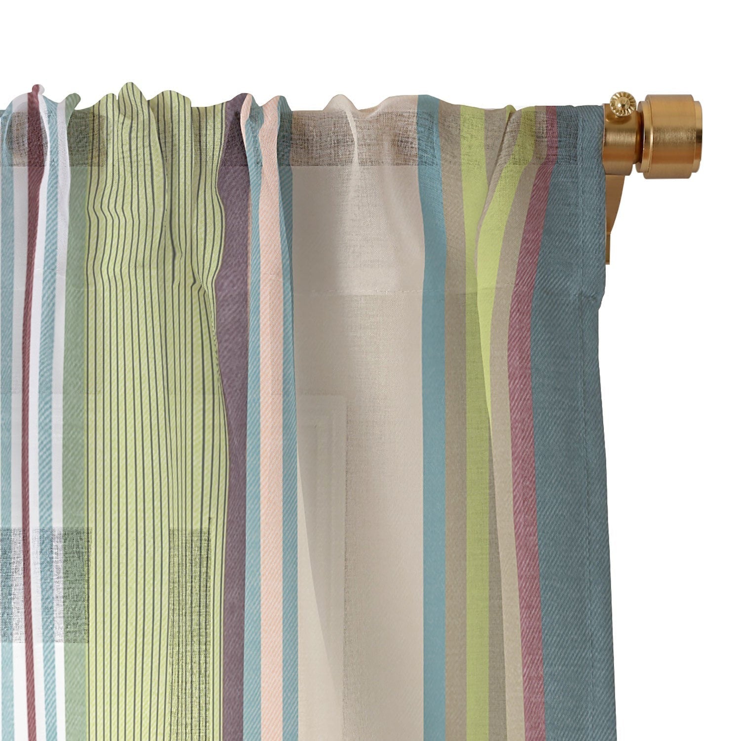 Marta Barragan Camarasa Colorful Stripe Delight Sheer Non Repeat