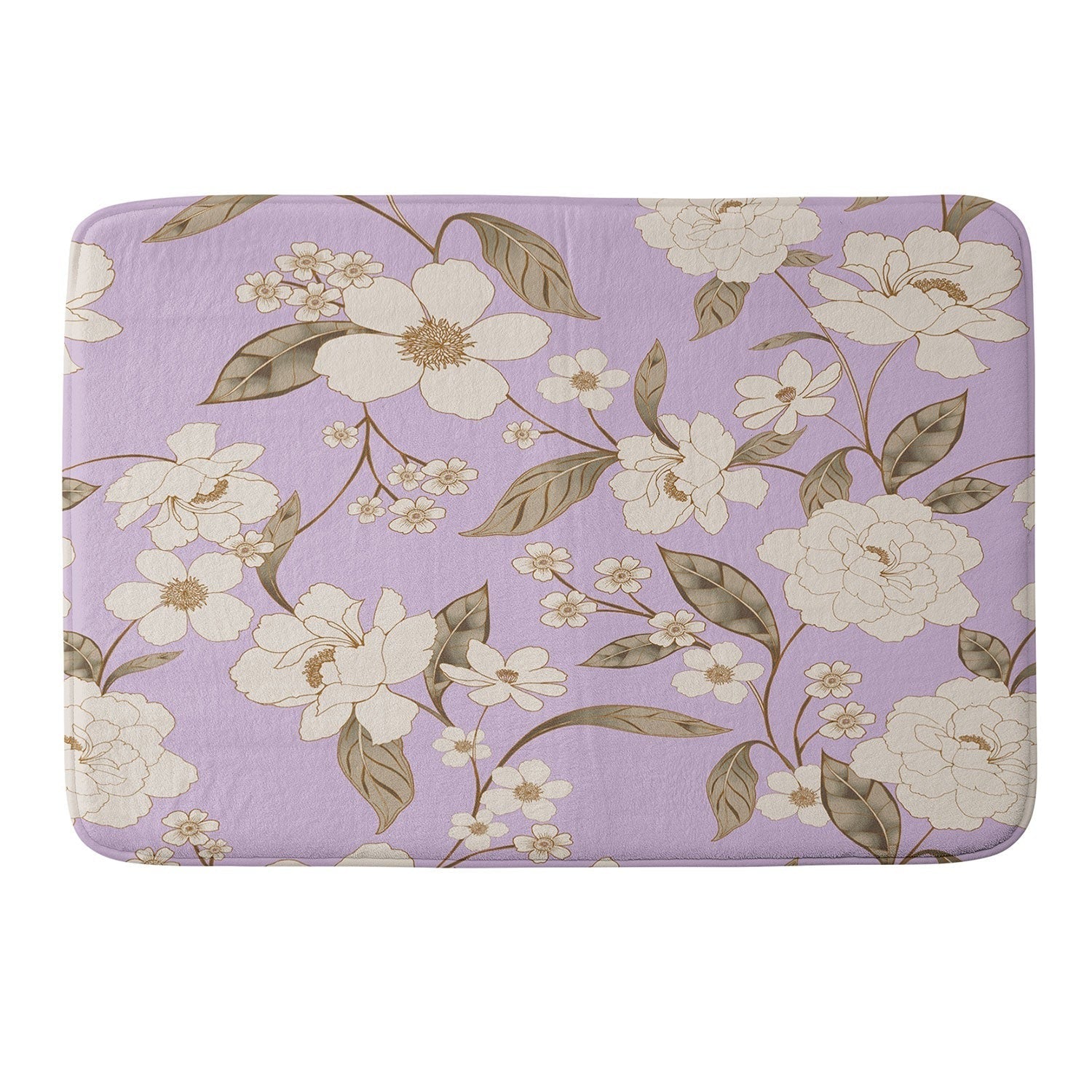 Gabriela Fuente Roberta lilac Memory Foam Bath Mat