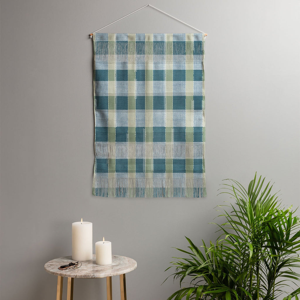 Marta Barragan Camarasa Country Style Checks Wall Hanging Portrait