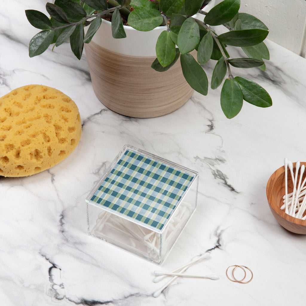 Marta Barragan Camarasa Country Style Checks Acrylic Box