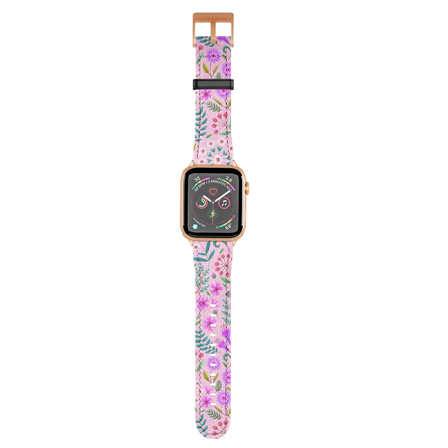 Pimlada Phuapradit Ditsy Purple Floral Half Drop Apple Watch Band
