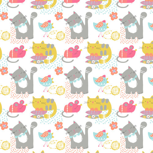 Wendy Kendall Cat And Mouse Shower Curtain