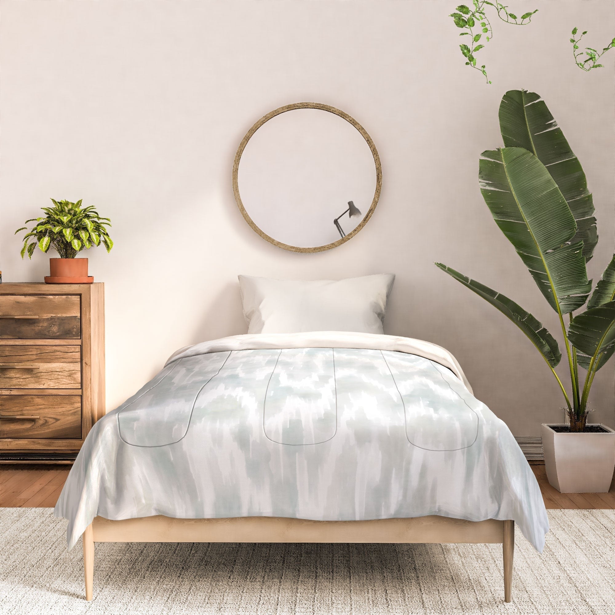 Jacqueline Maldonado Watercolor Wood Grain Comforter