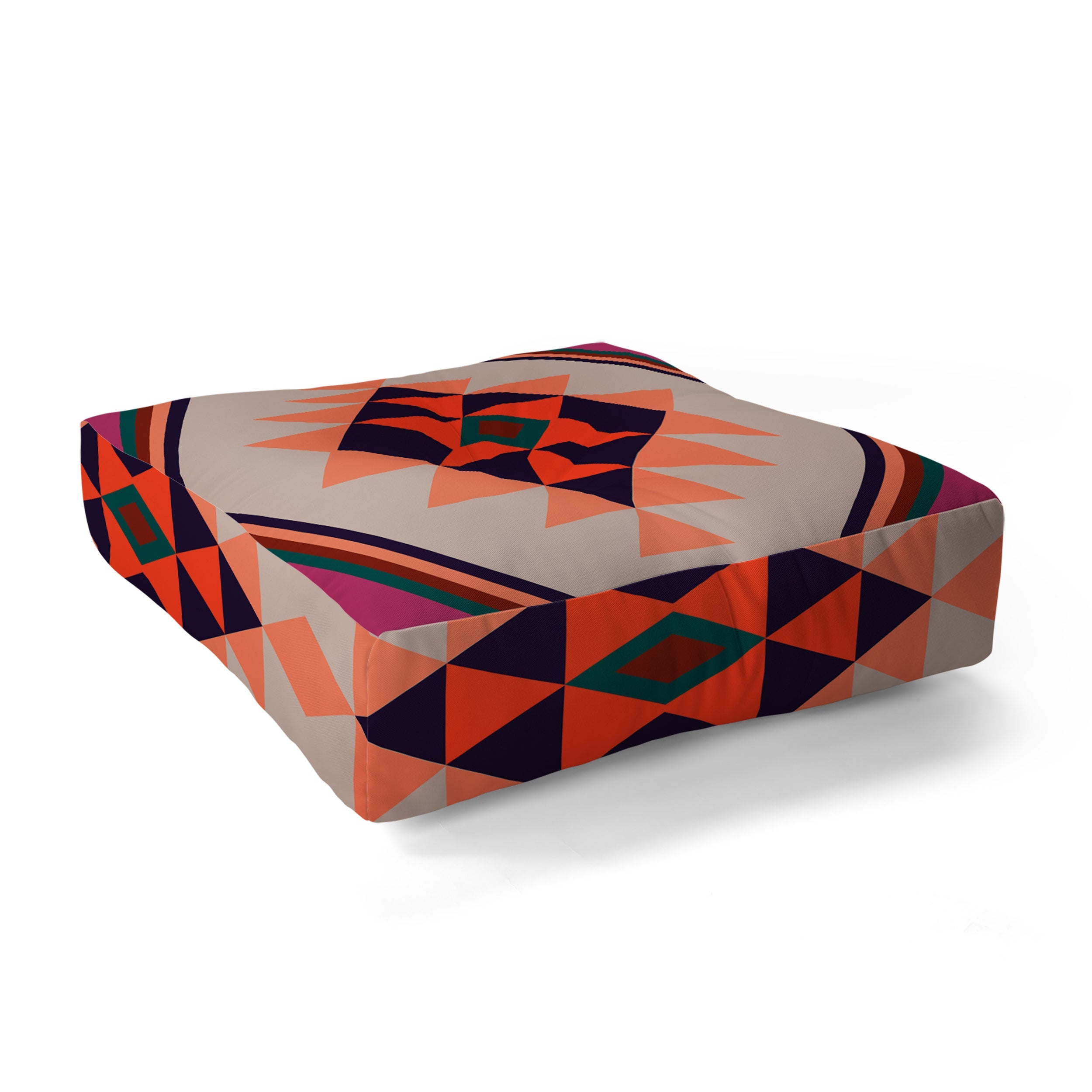 Wesley Bird Desert Sunrise Floor Pillow Square