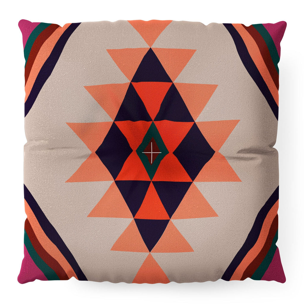 Wesley Bird Desert Sunrise Floor Pillow Square