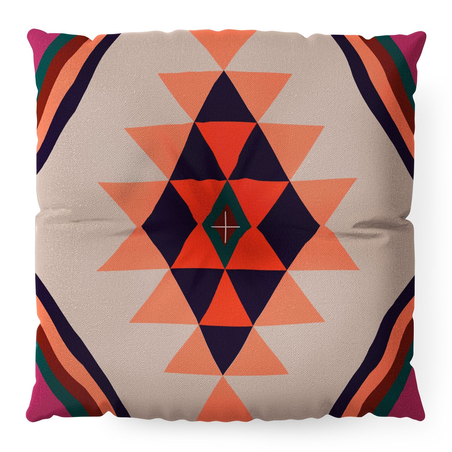 Wesley Bird Desert Sunrise Floor Pillow Square