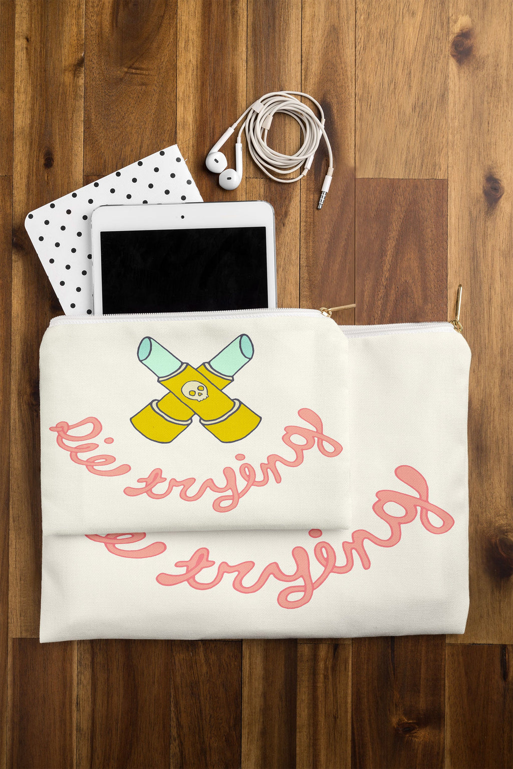 Wesley Bird Die Trying Pouch