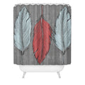 Wesley Bird Feathered Shower Curtain