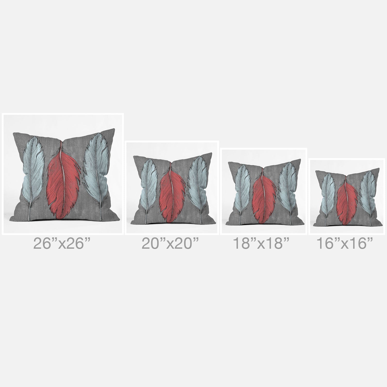 Wesley Bird Feathered Throw Pillow