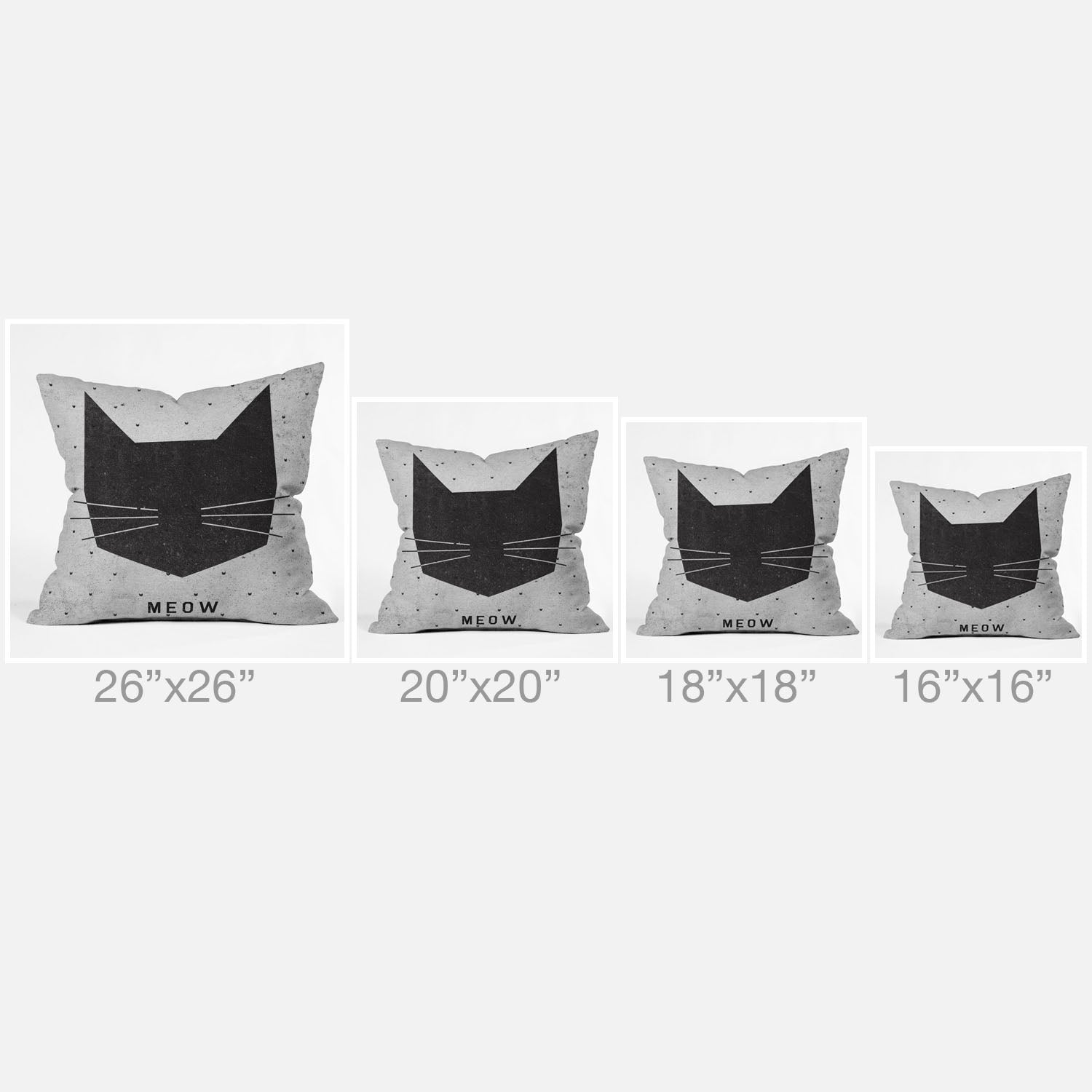 Wesley Bird Meow Throw Pillow