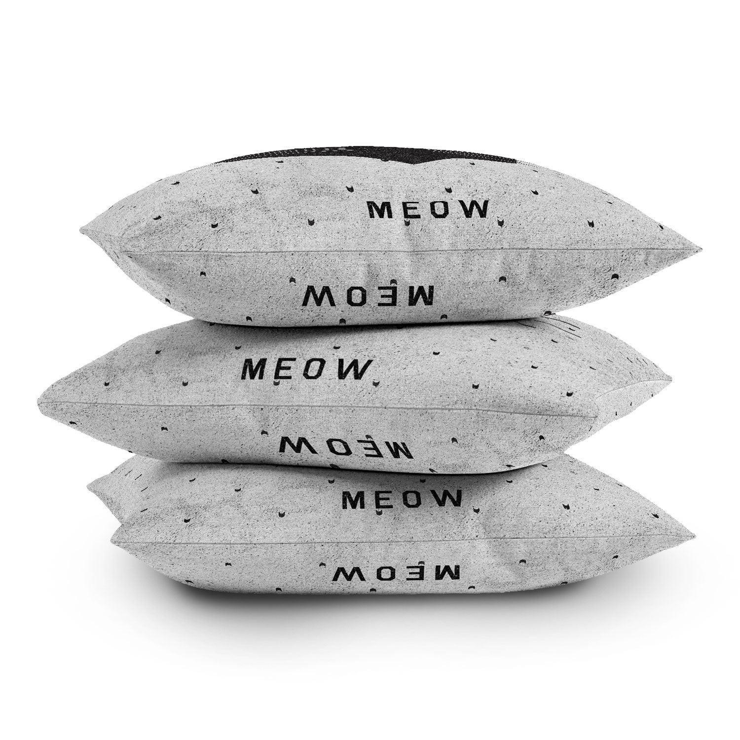 Wesley Bird Meow Throw Pillow