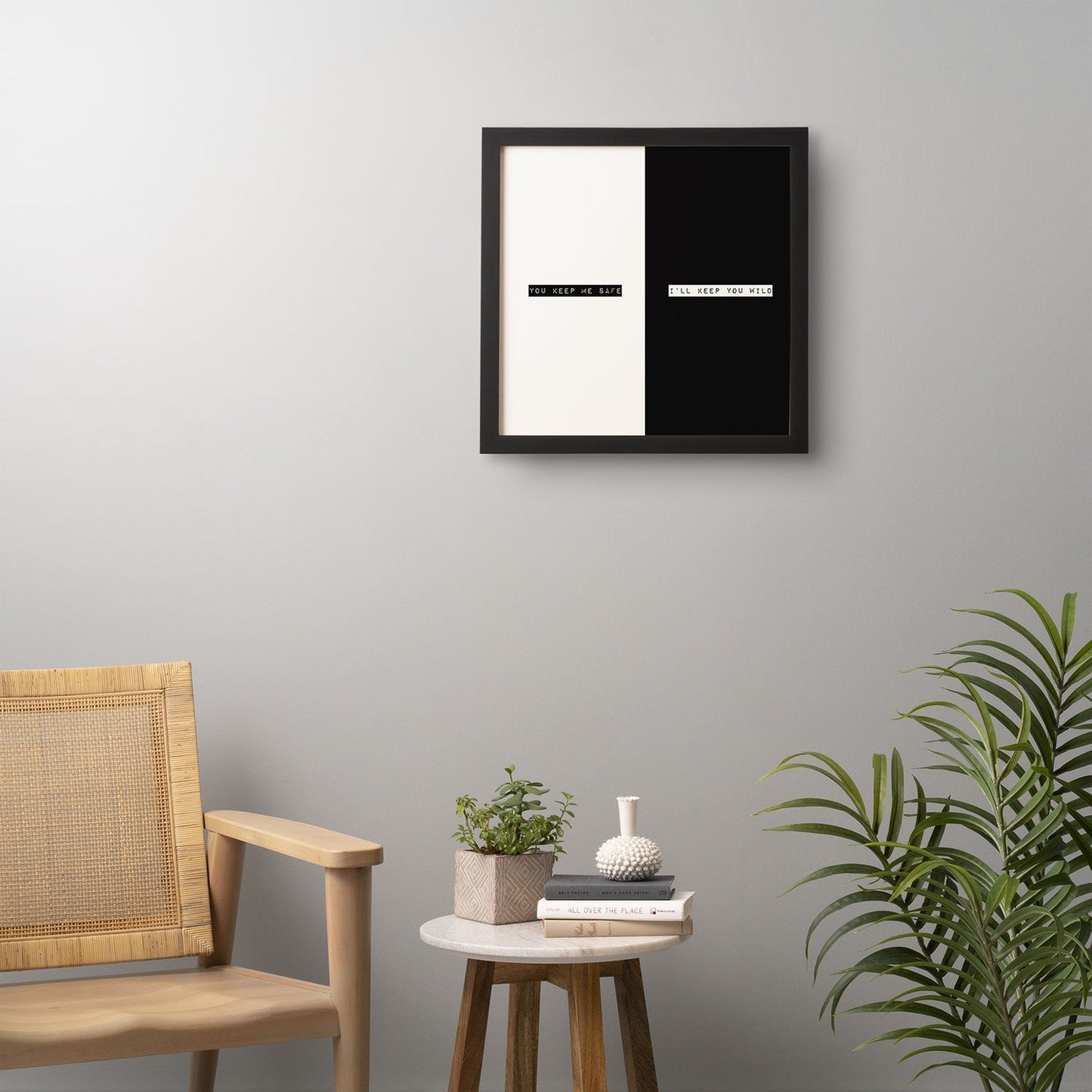 Wesley Bird Safe And Wild Framed Wall Art