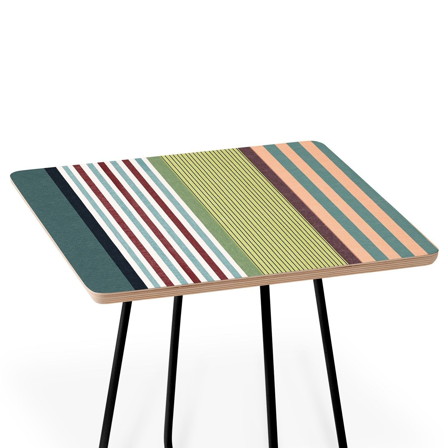 Marta Barragan Camarasa Colorful Stripe Delight Side Table