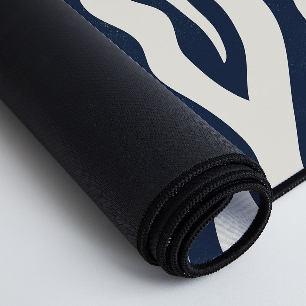 Avenie BR Navy Tiger Stripes Desk Mat
