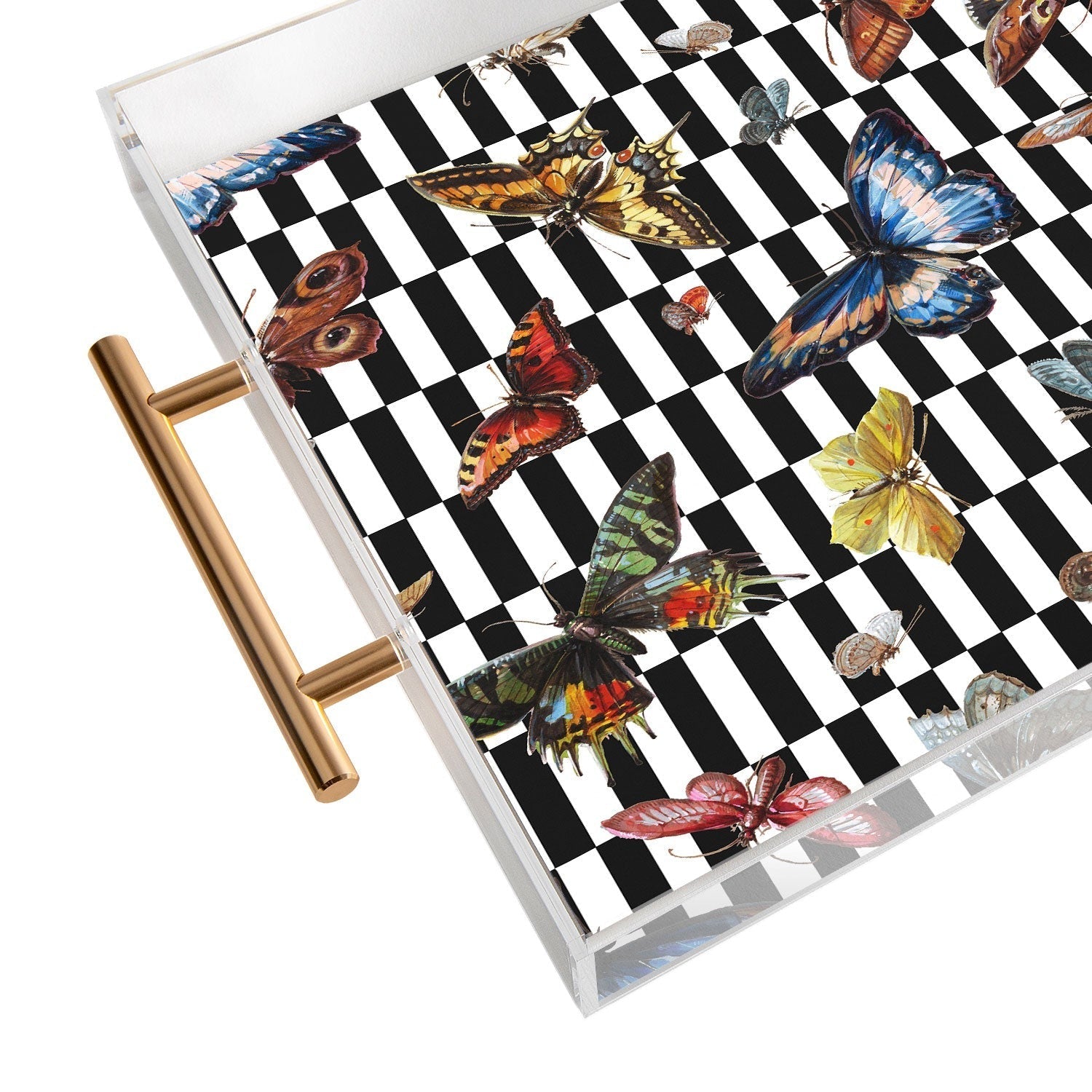 kikasworkshop Butterfly Ballet Acrylic Tray