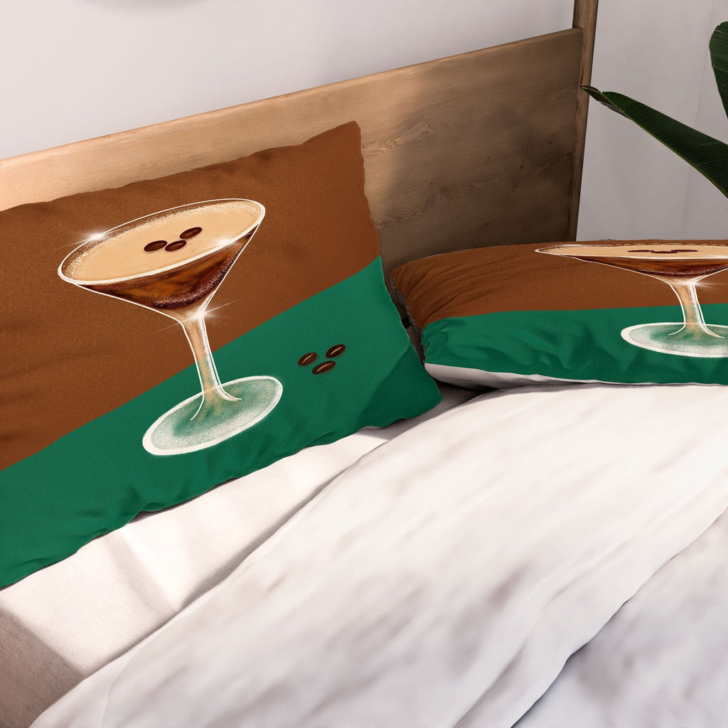 Design by Spark Expresso Martini Coffee Beans Pillow Shams