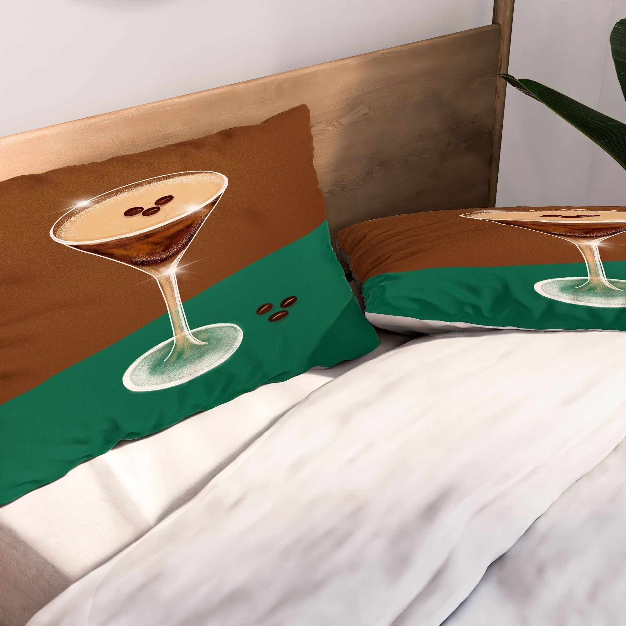 Design by Spark Expresso Martini Coffee Beans Pillow Shams